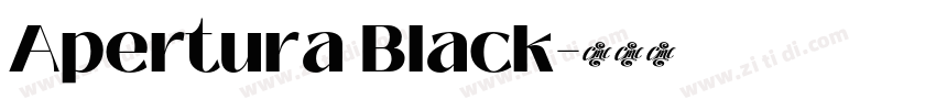 Apertura Black字体转换